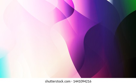 Template Background With Wave Geometric Shape. For Design, Presentation, Business. Vector Illustration with Color Gradient