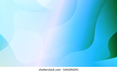 Template Background With Wave Geometric Shape. For Design, Presentation, Business. Vector Illustration with Color Gradient