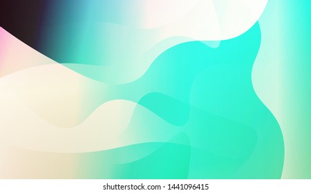 Template Background With Wave Geometric Shape. For Design, Presentation, Business. Vector Illustration with Color Gradient