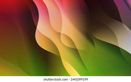 Template Background With Wave Geometric Shape. For Design, Presentation, Business. Vector Illustration with Color Gradient