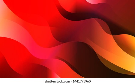 Template Background With Wave Geometric Shape. For Design, Presentation, Business. Vector Illustration with Color Gradient
