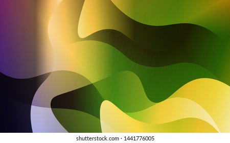 Template Background With Wave Geometric Shape. For Design, Presentation, Business. Vector Illustration with Color Gradient