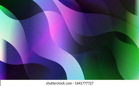 Template Background With Wave Geometric Shape. For Design, Presentation, Business. Vector Illustration with Color Gradient