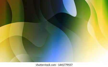 Template Background With Wave Geometric Shape. For Design, Presentation, Business. Vector Illustration with Color Gradient
