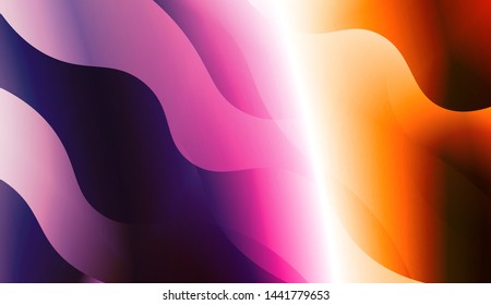 Template Background With Wave Geometric Shape. For Design, Presentation, Business. Vector Illustration with Color Gradient