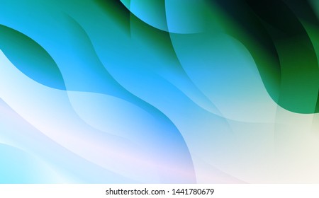 Template Background With Wave Geometric Shape. For Design, Presentation, Business. Vector Illustration with Color Gradient