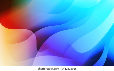 Template Background With Wave Geometric Shape. For Design, Presentation, Business. Vector Illustration with Color Gradient