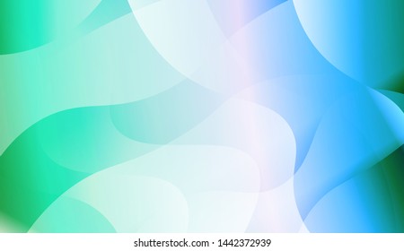 Template Background With Wave Geometric Shape. For Design, Presentation, Business. Vector Illustration with Color Gradient