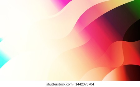 Template Background With Wave Geometric Shape. For Design, Presentation, Business. Vector Illustration with Color Gradient