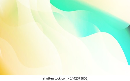 Template Background With Wave Geometric Shape. For Design, Presentation, Business. Vector Illustration with Color Gradient