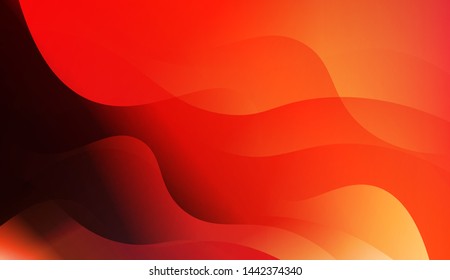 Template Background With Wave Geometric Shape. For Design, Presentation, Business. Vector Illustration with Color Gradient