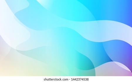 Template Background With Wave Geometric Shape. For Design, Presentation, Business. Vector Illustration with Color Gradient