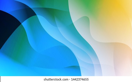 Template Background With Wave Geometric Shape. For Design, Presentation, Business. Vector Illustration with Color Gradient