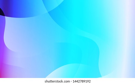 Template Background With Wave Geometric Shape. For Design, Presentation, Business. Vector Illustration with Color Gradient