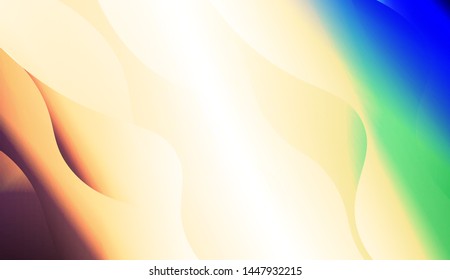 Template Background With Wave Geometric Shape. For Design, Presentation, Business. Vector Illustration with Color Gradient