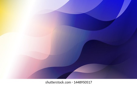 Template Background With Wave Geometric Shape. For Design, Presentation, Business. Vector Illustration with Color Gradient