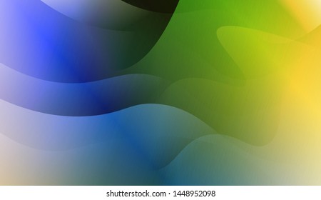 Template Background With Wave Geometric Shape. For Design, Presentation, Business. Vector Illustration with Color Gradient