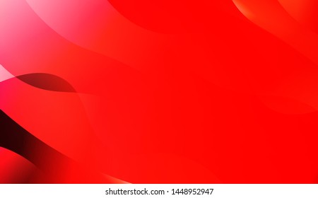 Template Background With Wave Geometric Shape. For Design, Presentation, Business. Vector Illustration with Color Gradient