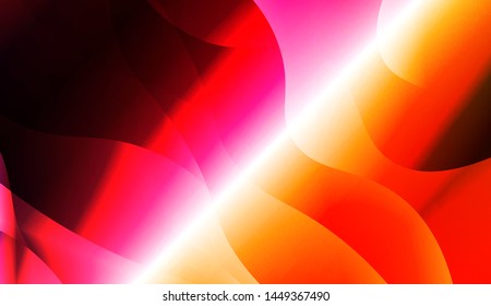 Template Background With Wave Geometric Shape. For Design, Presentation, Business. Vector Illustration with Color Gradient