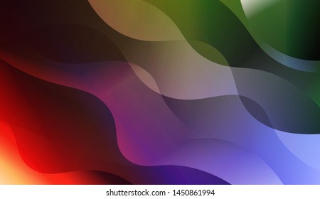 Template Background With Wave Geometric Shape. For Design, Presentation, Business. Vector Illustration with Color Gradient