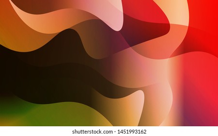 Template Background With Wave Geometric Shape. For Design, Presentation, Business. Vector Illustration with Color Gradient