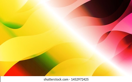Template Background With Wave Geometric Shape. For Design, Presentation, Business. Vector Illustration with Color Gradient