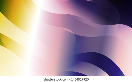 Template Background With Wave Geometric Shape. For Design, Presentation, Business. Vector Illustration with Color Gradient