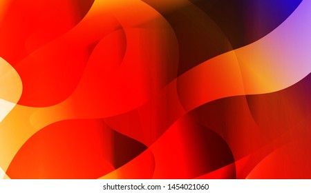 Template Background With Wave Geometric Shape. For Design, Presentation, Business. Vector Illustration with Color Gradient