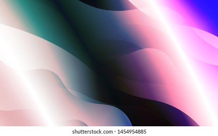 Template Background With Wave Geometric Shape. For Design, Presentation, Business. Vector Illustration with Color Gradient