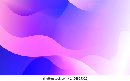 Template Background With Wave Geometric Shape. For Design, Presentation, Business. Vector Illustration with Color Gradient