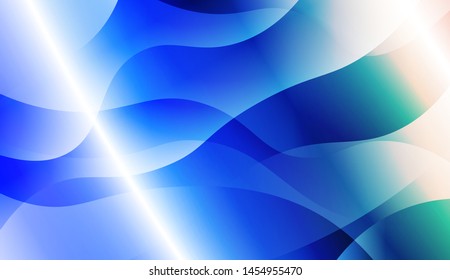 Template Background With Wave Geometric Shape. For Design, Presentation, Business. Vector Illustration with Color Gradient