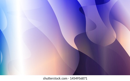 Template Background With Wave Geometric Shape. For Design, Presentation, Business. Vector Illustration with Color Gradient