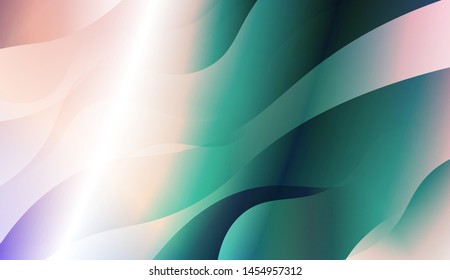 Template Background With Wave Geometric Shape. For Design, Presentation, Business. Vector Illustration with Color Gradient