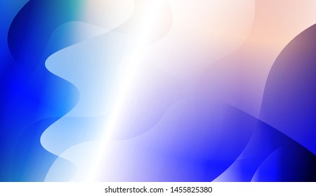 Template Background With Wave Geometric Shape. For Design, Presentation, Business. Vector Illustration with Color Gradient