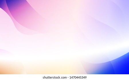 Template Background With Wave Geometric Shape. For Design, Presentation, Business. Vector Illustration with Color Gradient