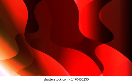 Template Background With Wave Geometric Shape. For Design, Presentation, Business. Vector Illustration with Color Gradient
