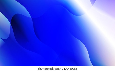 Template Background With Wave Geometric Shape. For Design, Presentation, Business. Vector Illustration with Color Gradient