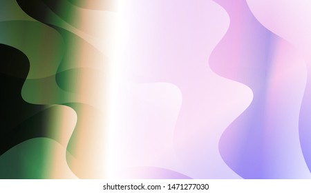 Template Background With Wave Geometric Shape. For Design, Presentation, Business. Vector Illustration with Color Gradient