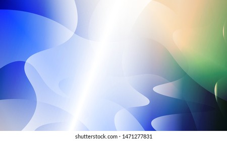 Template Background With Wave Geometric Shape. For Design, Presentation, Business. Vector Illustration with Color Gradient