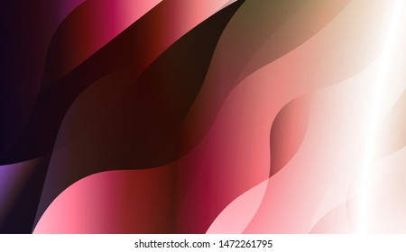 Template Background With Wave Geometric Shape. For Design, Presentation, Business. Vector Illustration with Color Gradient