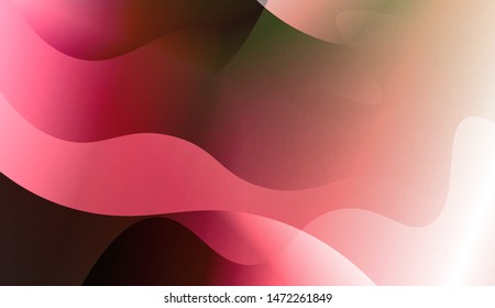 Template Background With Wave Geometric Shape. For Design, Presentation, Business. Vector Illustration with Color Gradient