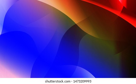 Template Background With Wave Geometric Shape. For Design, Presentation, Business. Vector Illustration with Color Gradient