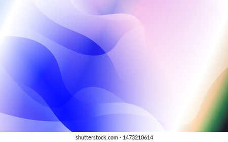 Template Background With Wave Geometric Shape. For Design, Presentation, Business. Vector Illustration with Color Gradient