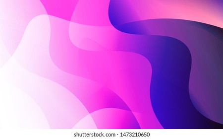 Template Background With Wave Geometric Shape. For Design, Presentation, Business. Vector Illustration with Color Gradient