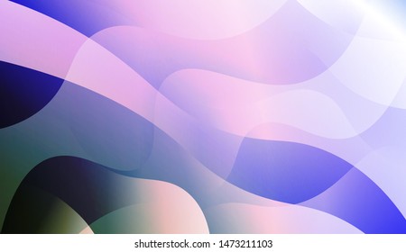 Template Background With Wave Geometric Shape. For Design, Presentation, Business. Vector Illustration with Color Gradient