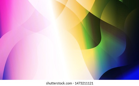 Template Background With Wave Geometric Shape. For Design, Presentation, Business. Vector Illustration with Color Gradient