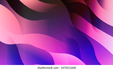 Template Background With Wave Geometric Shape. For Design, Presentation, Business. Vector Illustration with Color Gradient
