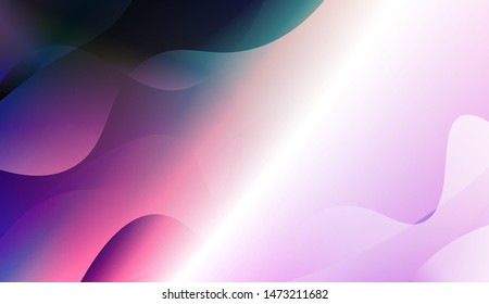 Template Background With Wave Geometric Shape. For Design, Presentation, Business. Vector Illustration with Color Gradient