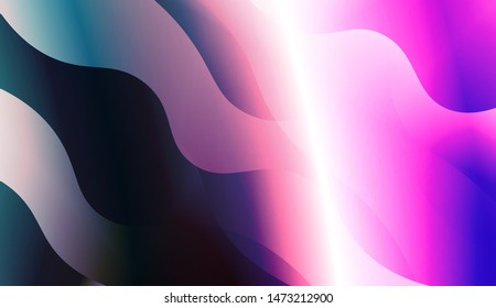 Template Background With Wave Geometric Shape. For Design, Presentation, Business. Vector Illustration with Color Gradient