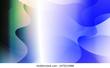 Template Background With Wave Geometric Shape. For Design, Presentation, Business. Vector Illustration with Color Gradient